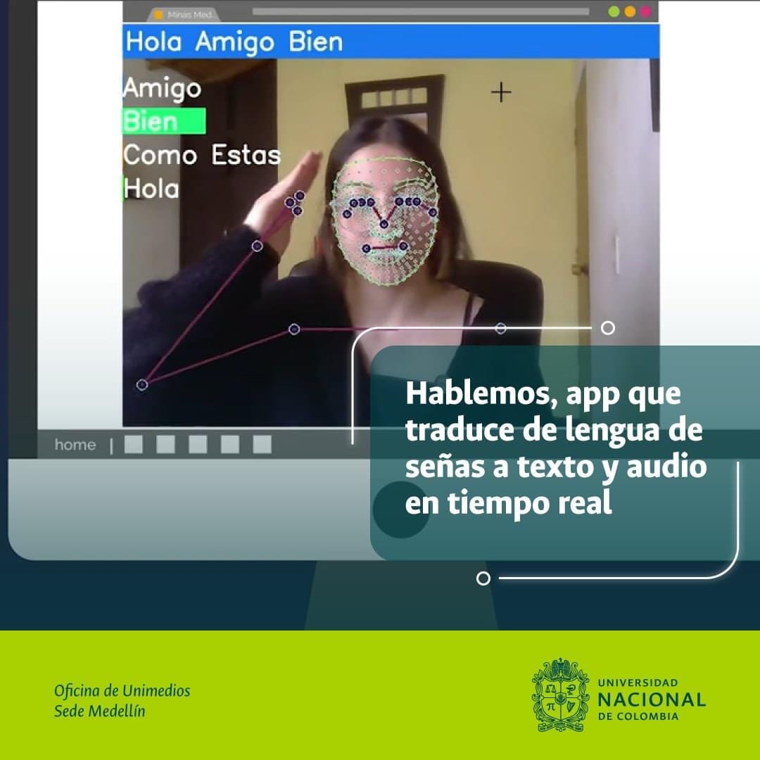 Hablemos: Una app innovadora para romper barreras de comunicación en Lengua de Señas Colombiana